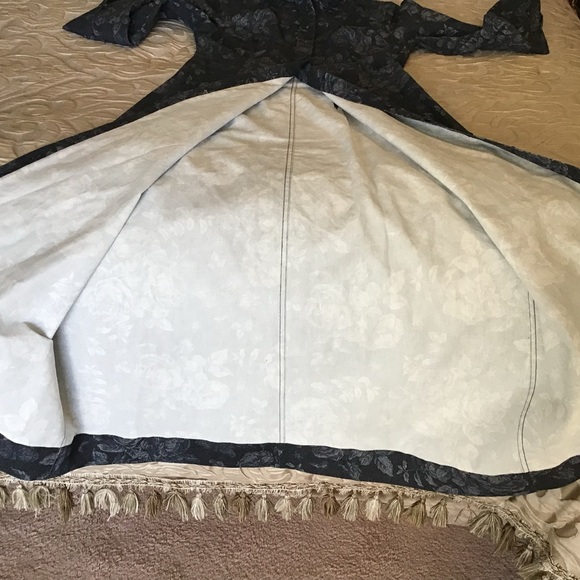 Lela Rose Floral Patterned Denim Women's Dress/Coat - Picture 10 of 12